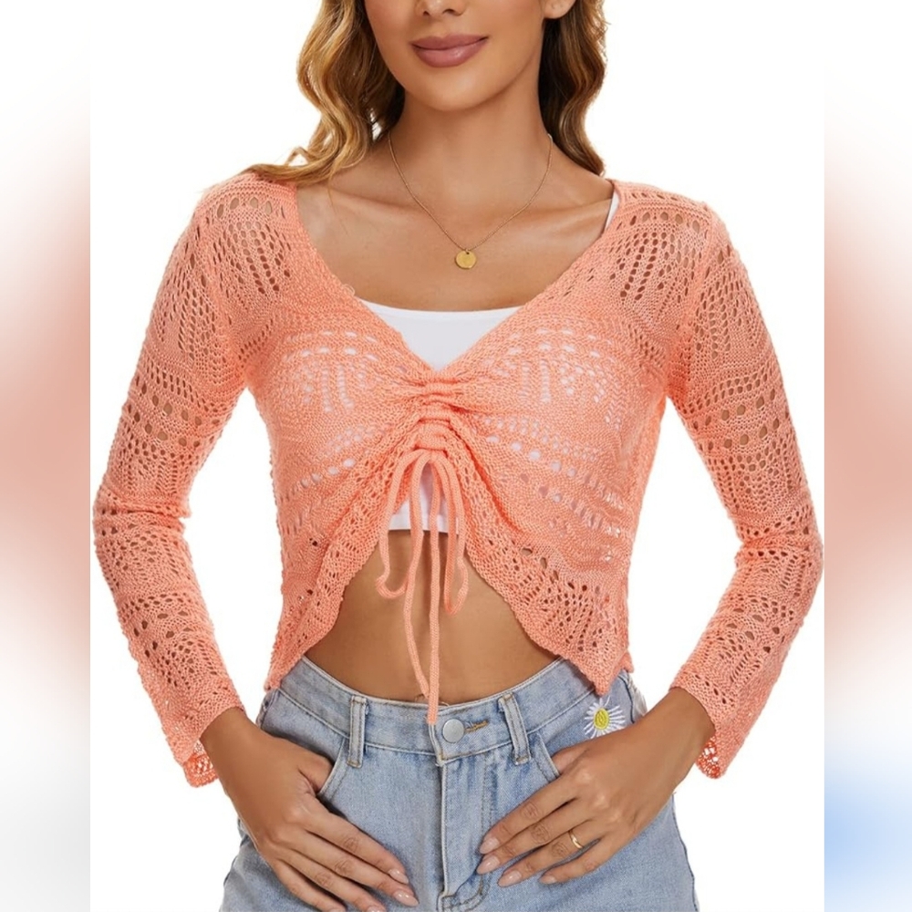 Ultra Flirt Juniors' Ruched Knit Sweater - For Macy's Size Small | Like New